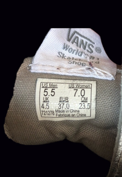 Rare Vans Silver Hightops - Picture 5 of 5